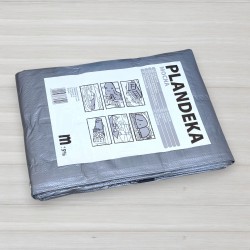 Тент поліпропіленовий сірий Plandeka, щільність 110г/м.кв, 5 Х 6м